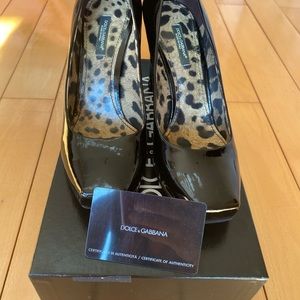 Dolce & Gabbana décolleté black mirror shoes